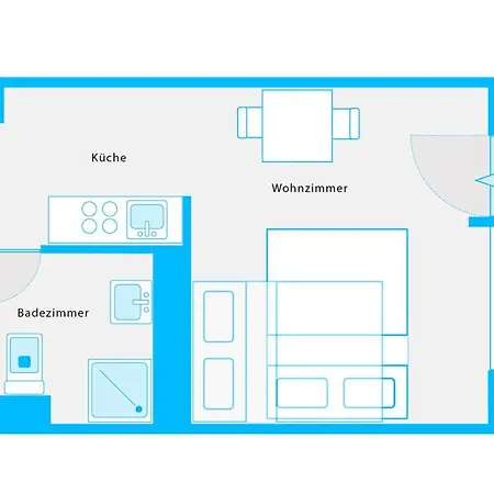 The Koburger Vh, Studio For Up To 4 With High Bed Berlino Esterno foto